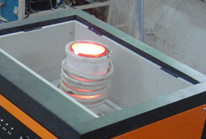 Portable small 8t gold melting furnace with 24hours continuous smelting