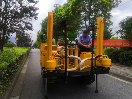 Wheel type CPT machine cone penetration test truck for soil on site testing