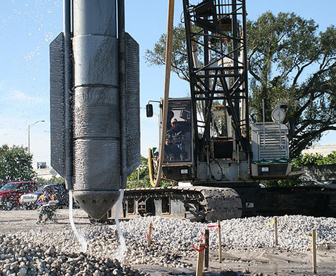 ZCQ75 Vibro Replacement (Stone Columns) 300kw above Vibroflot forground improvement technique that constructs dense agg