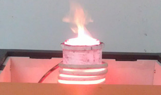 Portable small 8t gold melting furnace with 24hours continuous smelting