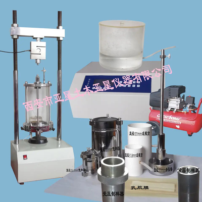 C001 Fully Automatic Triaxial Testing System Apparatus Electronic with 39.1 61.8 soil triaxial compression test