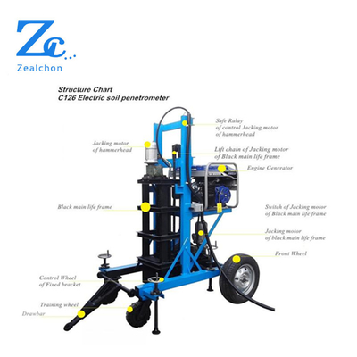 C126 Motorized standard penetration test apparatus SPT for soil testing machine