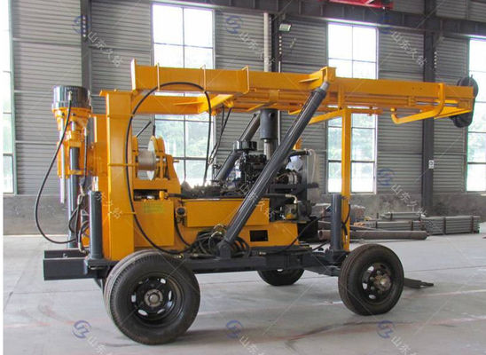 Portable Hydraulic Wheel Core Drill SPT Sampling Geotechnical Drilling Rig