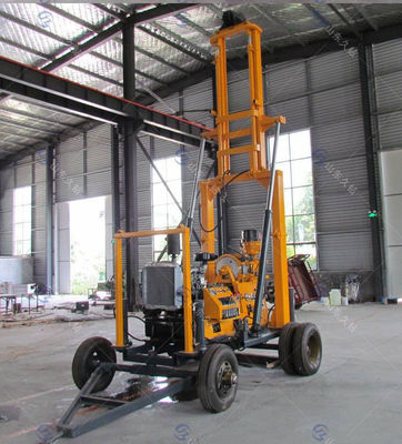 Portable Hydraulic Wheel Core Drill SPT Sampling Geotechnical Drilling Rig