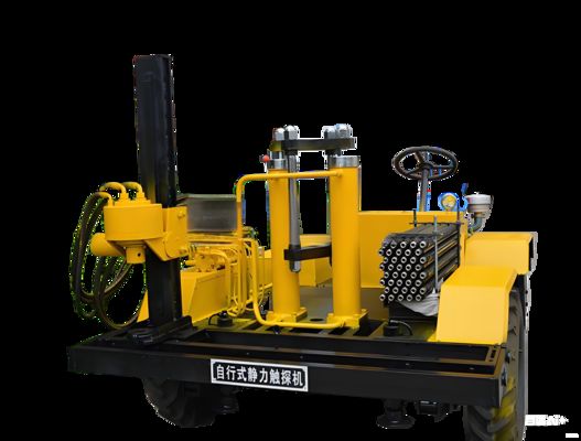 Soil Hydraulic Wheel Track Static Cone CPtu Penetrotaion Tester for Cone Tip Resistance and Side Wall Friction