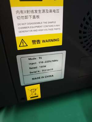 T6  X Ray XRF Spectrometer Analyzer Testing Machine For Jewelry Gold Precious Metal
