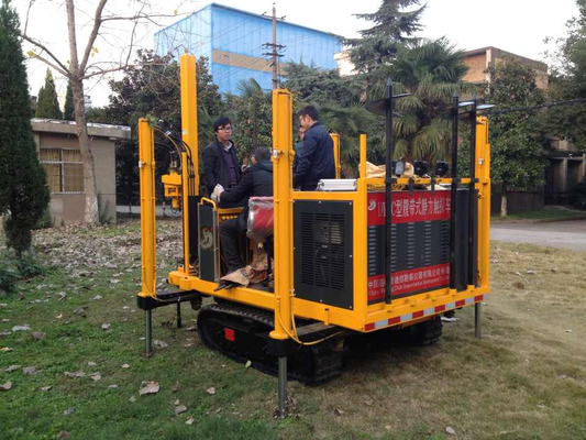 Wheel type CPT machine cone penetration test truck for soil on site testing
