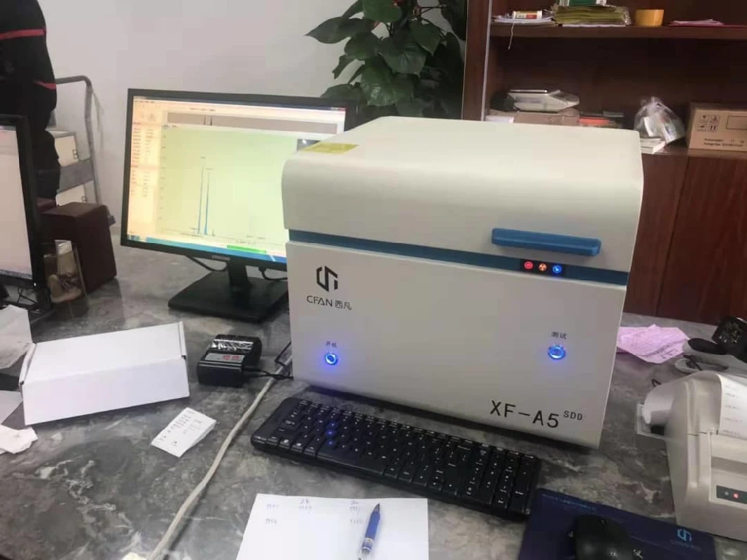 Xf-A5 Machine de test de pureté de l'or aux rayons X Spéctromètre de fluorescence aux rayons X Analyseur d'éléments de métaux précieux