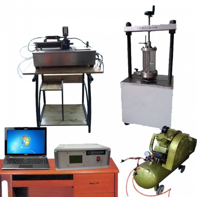 C115 Appareil d'essai de résonance triaxiale de colonne du sol