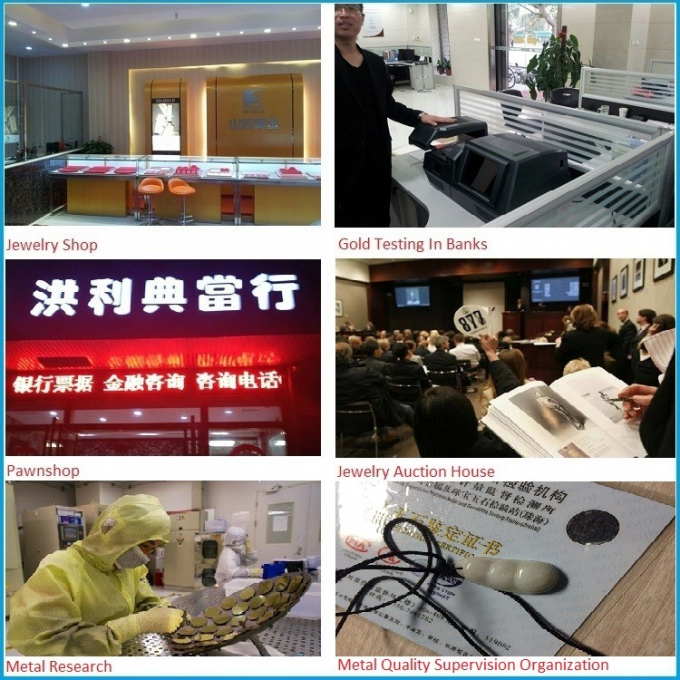 Machine de test de pureté et de densité T6 Xrf Or Palladium avec détecteur Si-pin