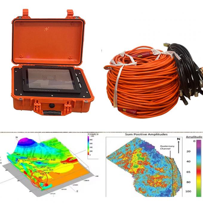 24 canaux sismographe sismique pour la réfraction tomographie sismique MASW HVSR sonde sismique sous-sol